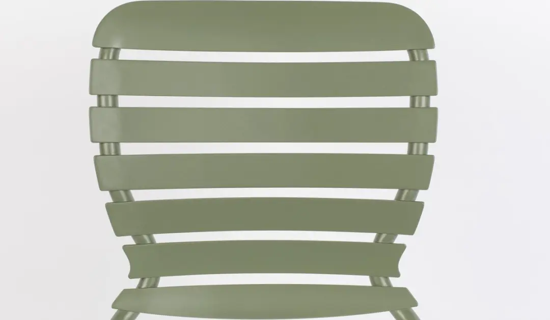 Zuiver Vondel Tuinstoel Groen - Set van 2 - afbeelding 4 van 6