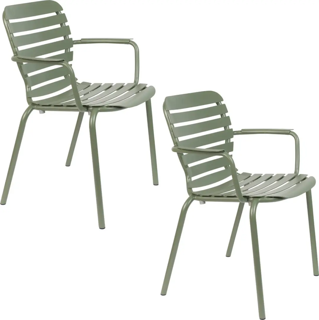 Zuiver Vondel Tuinstoel Armleuning Groen