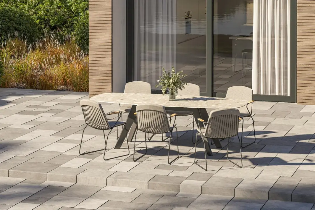 4 Seasons Outdoor Veneto Tuinstoel - Antraciet - afbeelding 6 van 6
