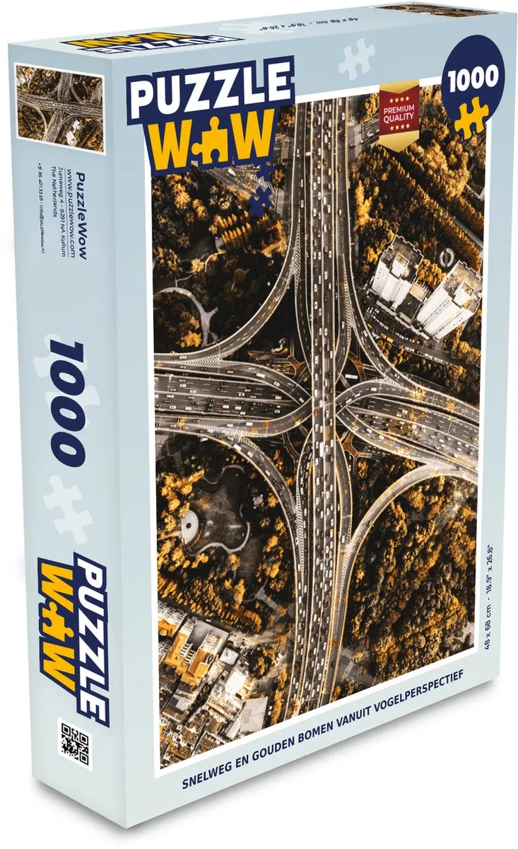 PuzzleWow Snelweg Bomen Legpuzzel 1000 Stuks