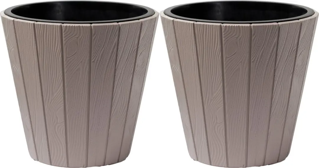 Prosperplast Plantenpot/bloempot Wood Style