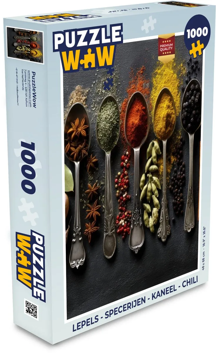 PuzzleWow Lepels Puzzel 1000 Stuks