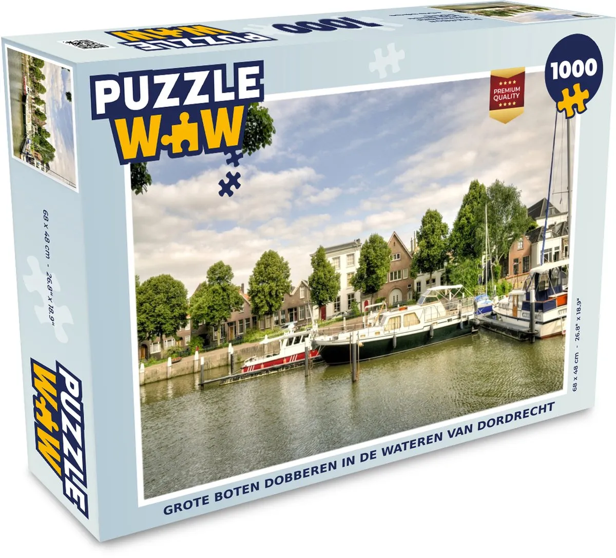 PuzzleWow Boot Haven Legpuzzel 1000 Stuks