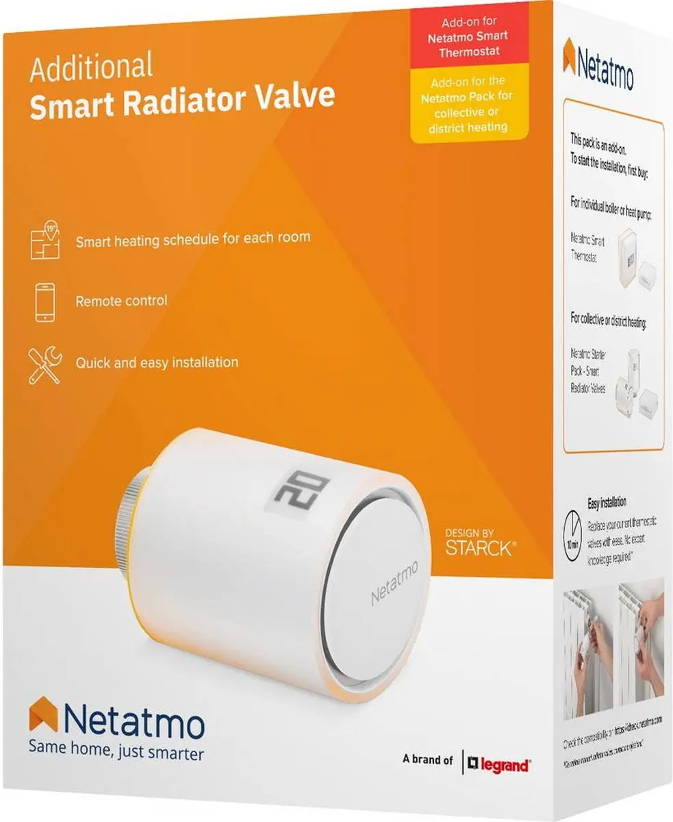 Netatmo NAV01-DE Radiatorthermostaat - Wit - afbeelding 6 van 6