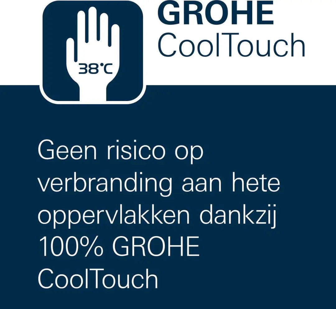 GROHE Grohtherm 1000 thermostatische douchekraan 15cm chroom - afbeelding 6 van 6
