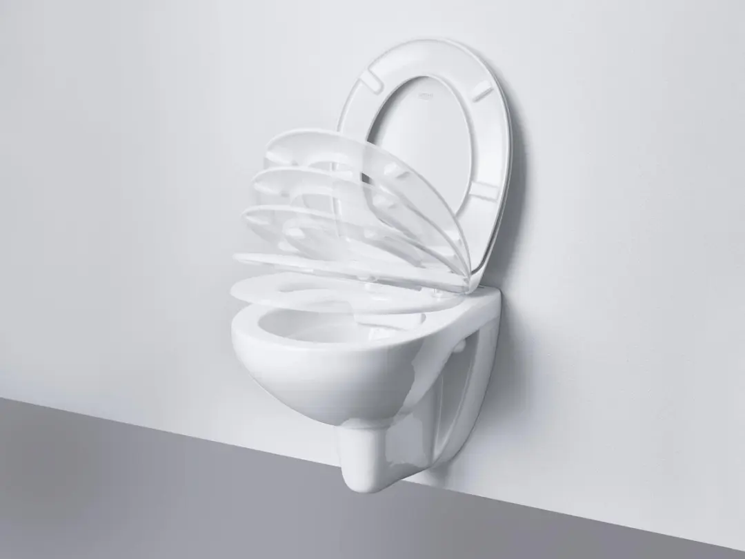 Grohe Bau WC-bril met deksel Soft Close Wit - afbeelding 5 van 6