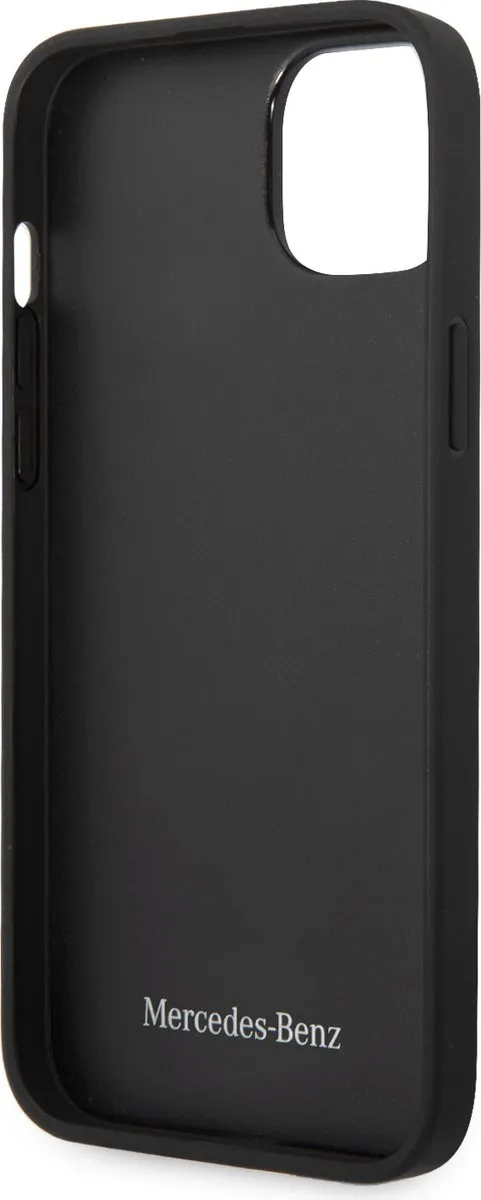 Mercedes-Benz iPhone 14 Plus Hoesje - Zwart Stars Leather