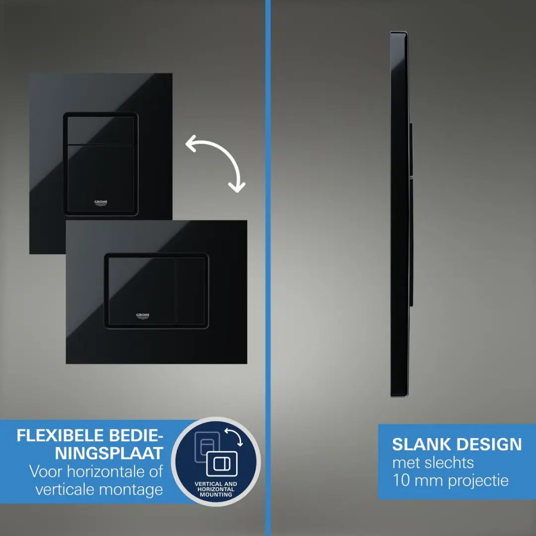 Grohe Even Bedieningsplaat 38966KV0 - Zwart - afbeelding 5 van 6