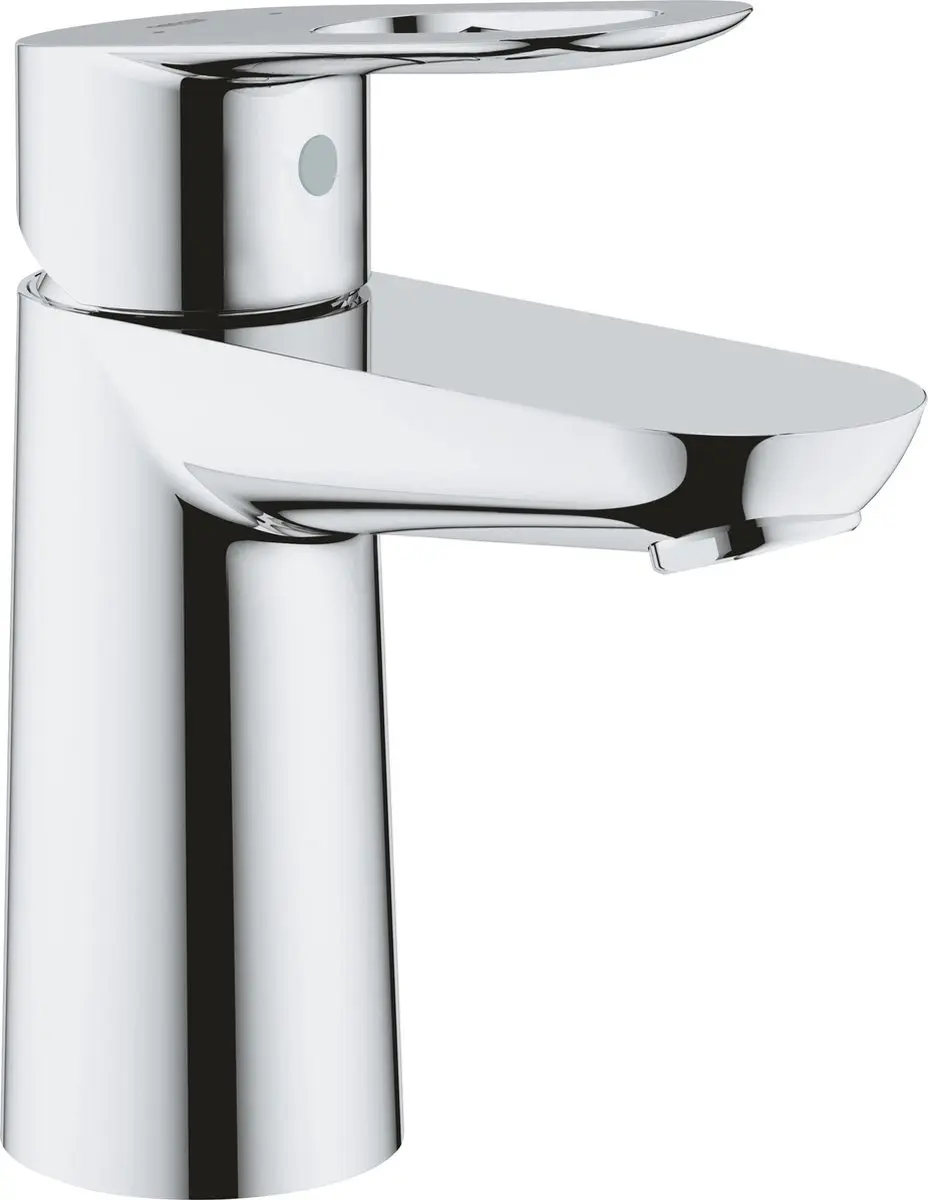 Grohe Bau Loop 1 gats wastafelkraan met open greep chroom