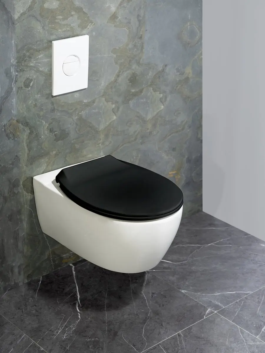 Wenko Kos WC-bril Zwart - Softclose - afbeelding 5 van 6
