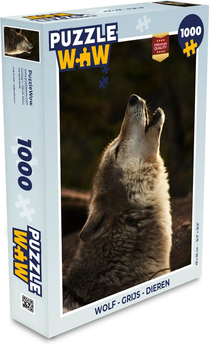 PuzzleWow Dieren Legpuzzel 1000 Stuks