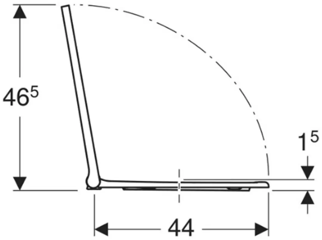 Geberit ONE Toiletzitting Softclose 243.989.21.2 - Wit - afbeelding 2 van 3