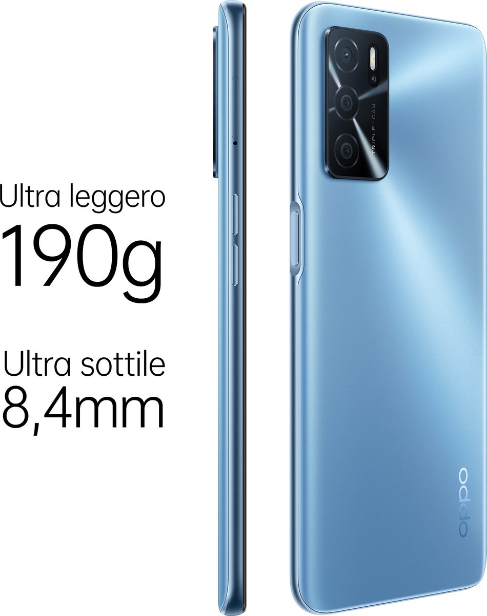 Smartphone Oppo A16s 6,5" Octa Core 4 GB RAM 64 GB Blue 4 GB RAM ARM Cortex-A53 MediaTek Helio G35 6,52" 64 GB