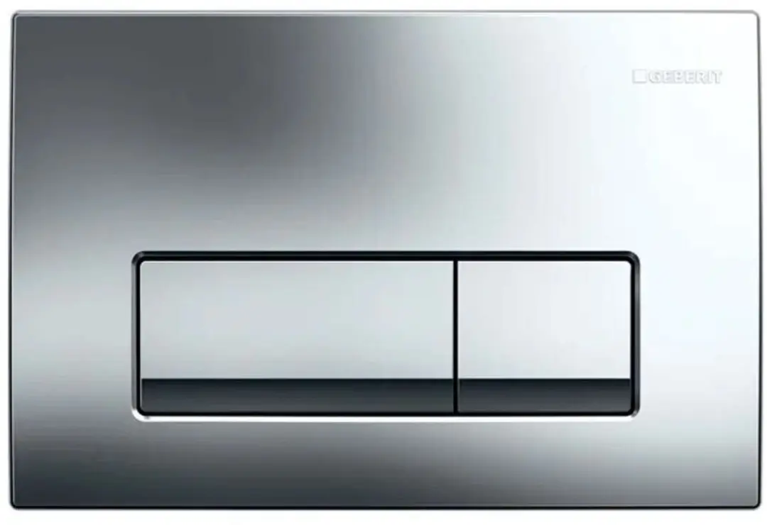 Geberit Delta50 Bedieningsplaat 2-toets - Chroom - afbeelding 2 van 2