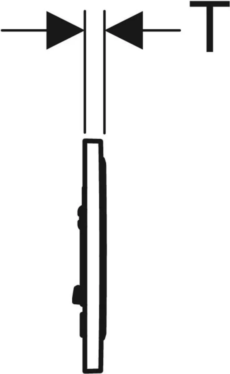 Geberit 115.758.01.5 Bedieningspaneel - Mat Wit - afbeelding 2 van 6