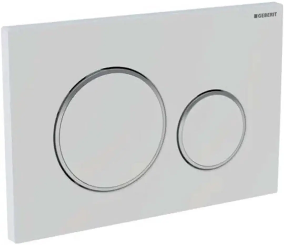 Geberit Sigma20 Bedieningsplaat - Mat Wit - afbeelding 5 van 6