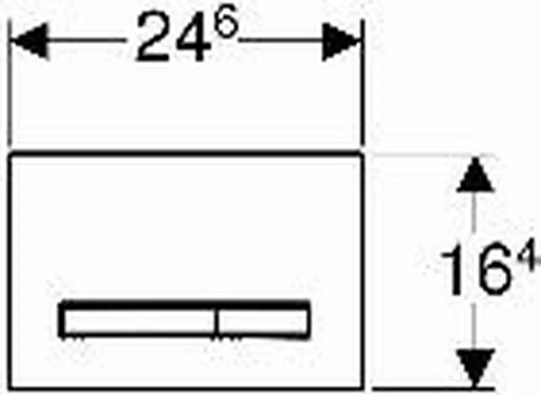 Geberit Sigma50 Bedieningsplaat - Dualflush - Chroom mat - afbeelding 6 van 6