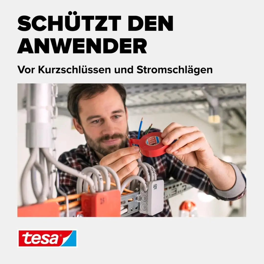 Tesa 56192-00011-22 Isolatietape Wit 10m x 15mm - afbeelding 4 van 6