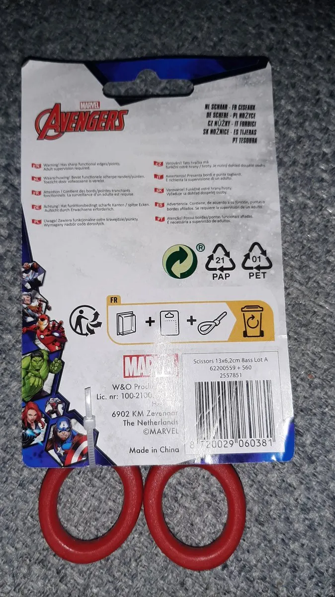 Marvel Avengers Kinderschaar - Blauw/ Groen/ Multi/ Rood