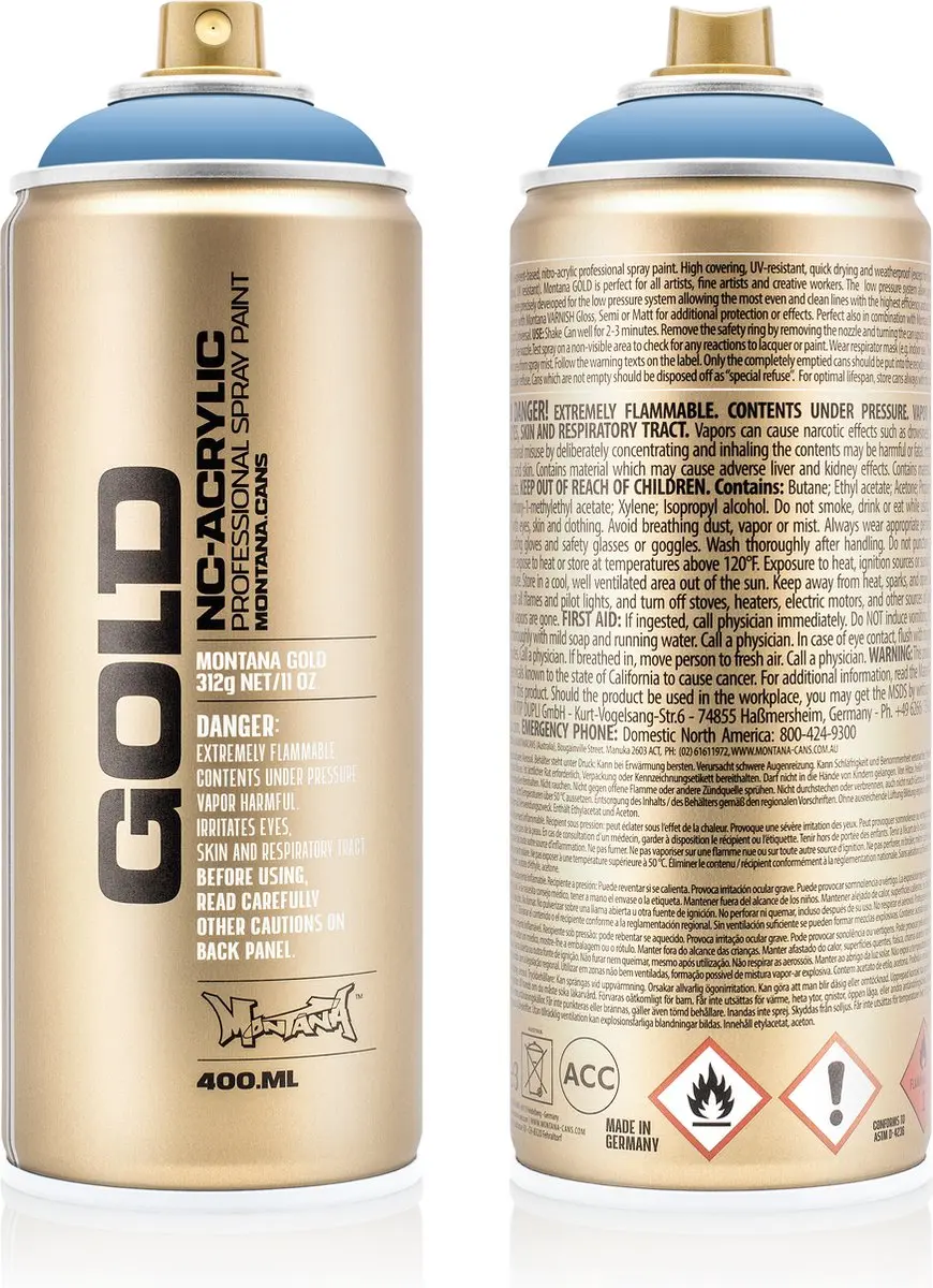 Montana GOLD CL5220 Denim Stonewashed spuitbus 400ml