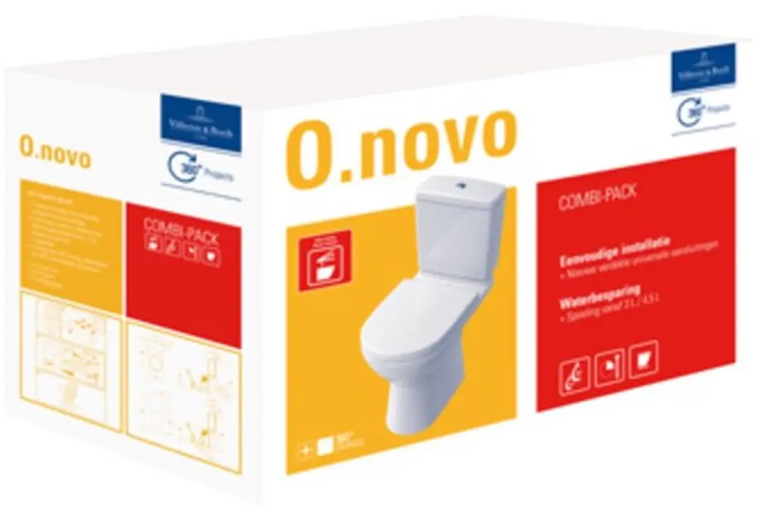 Villeroy & Boch O.Novo Duoblokcombinatie 5661T301 - Wit - afbeelding 2 van 6