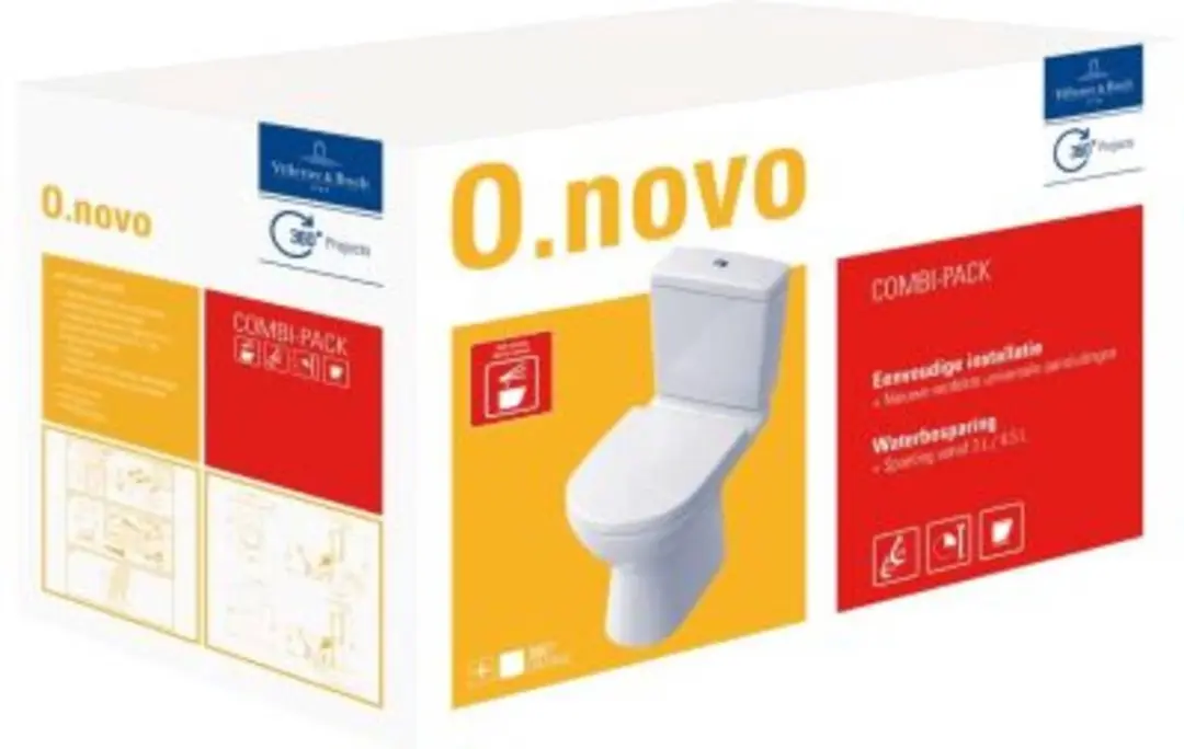 Villeroy & Boch O.Novo Duoblokcombinatie 5661T301 - Wit - afbeelding 4 van 6