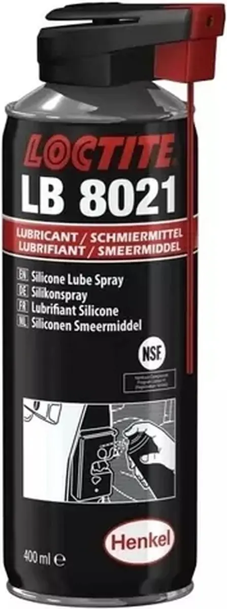 Loctite LB 8021 Siliconenolie 400ml - afbeelding 2 van 2