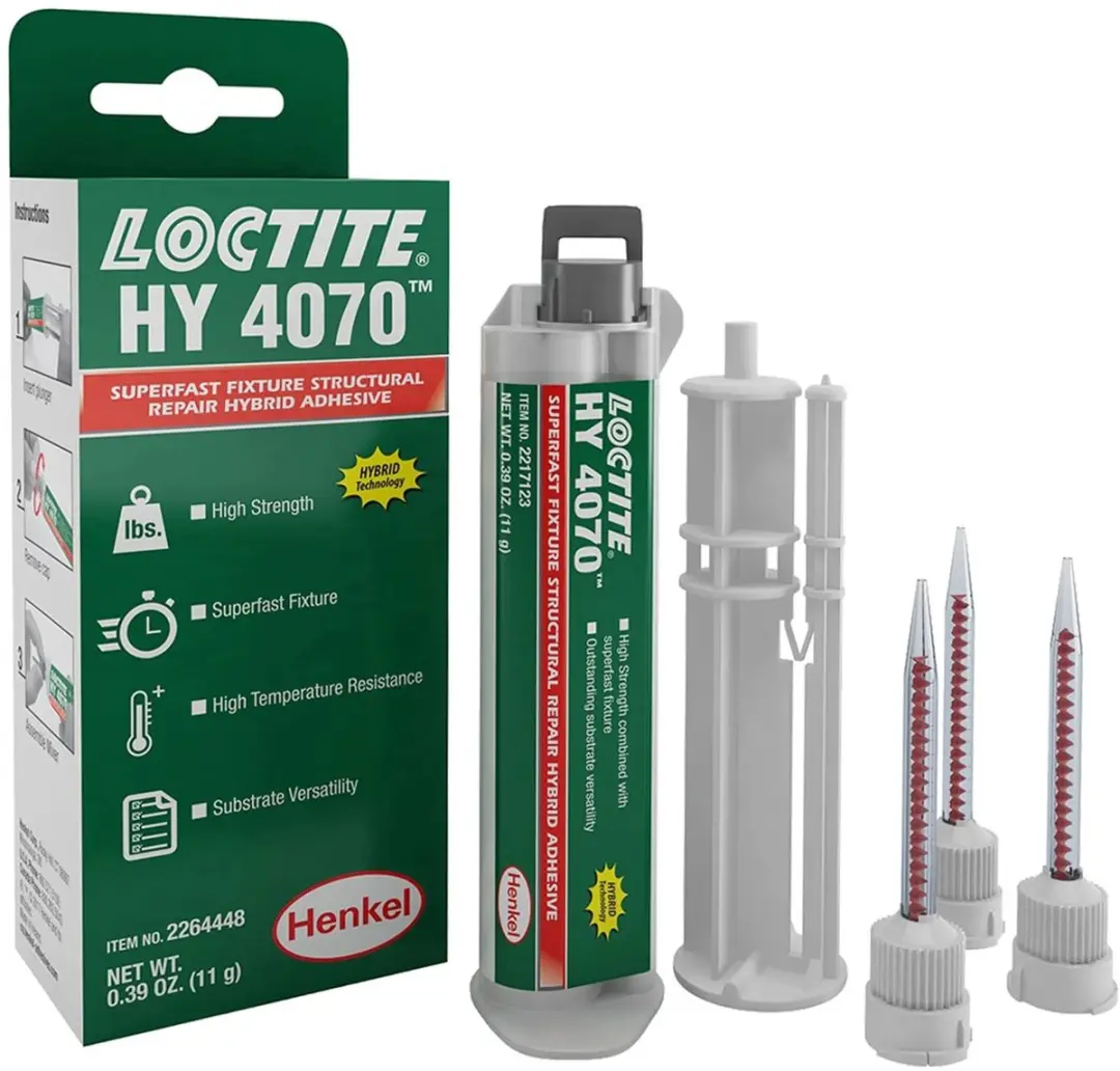 Loctite HY 4070 2-componenten lijm 11g - Transparant - afbeelding 2 van 3