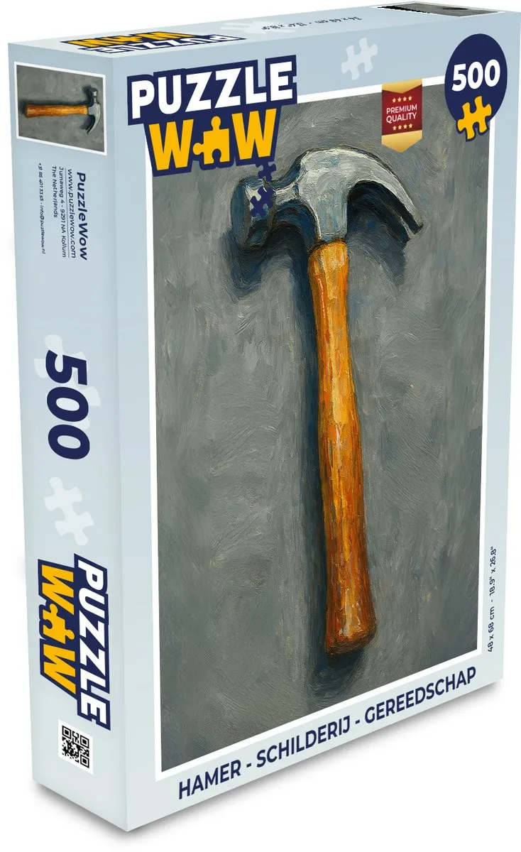 PuzzleWow Hamer Schilderij Puzzel 500 Stuks