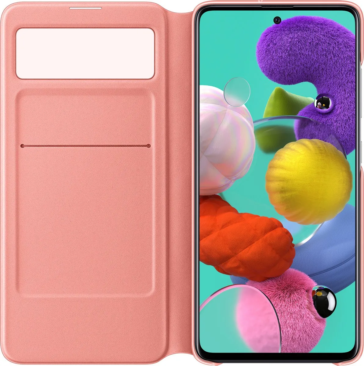 Samsung S-View Wallet Cover Galaxy A51 - Wit