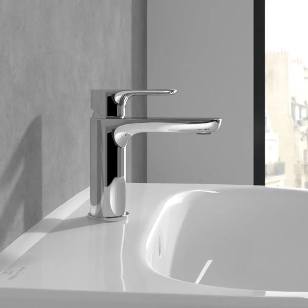 Villeroy & Boch O.novo Eengreeps Wastafelmengkraan Chroom - afbeelding 6 van 6