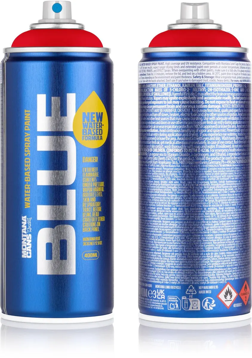 Montana BLUE Bulls Red Spuitbus 400ml