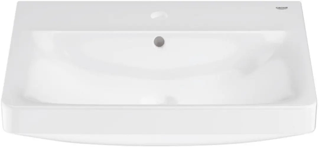 Grohe Euro Ceramic Wastafel 60x47cm - Kraangat & Overloop - Wit - afbeelding 2 van 6