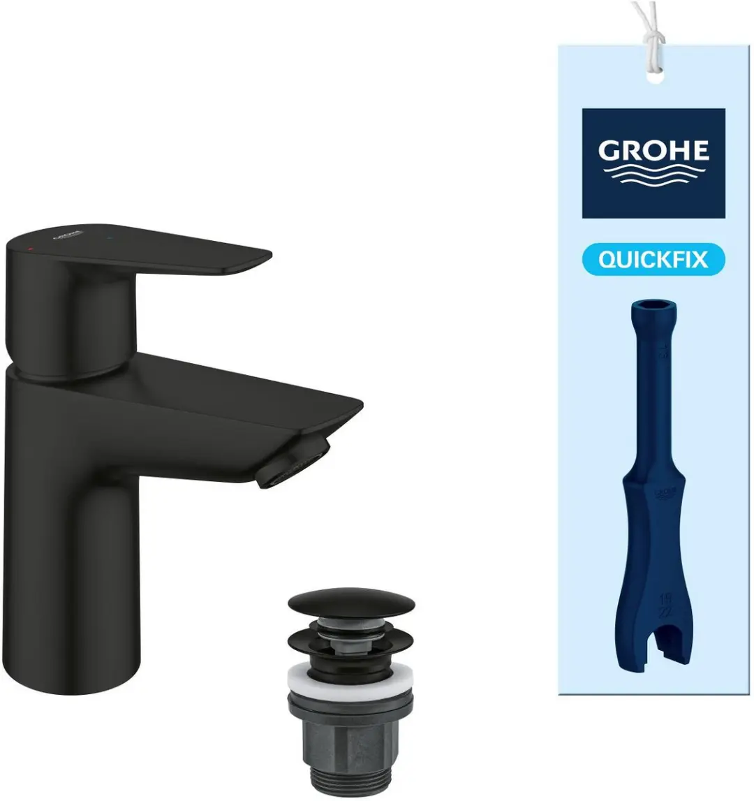 GROHE Start Edge S-Size Wastafelmengkraan Matte Black - afbeelding 5 van 6