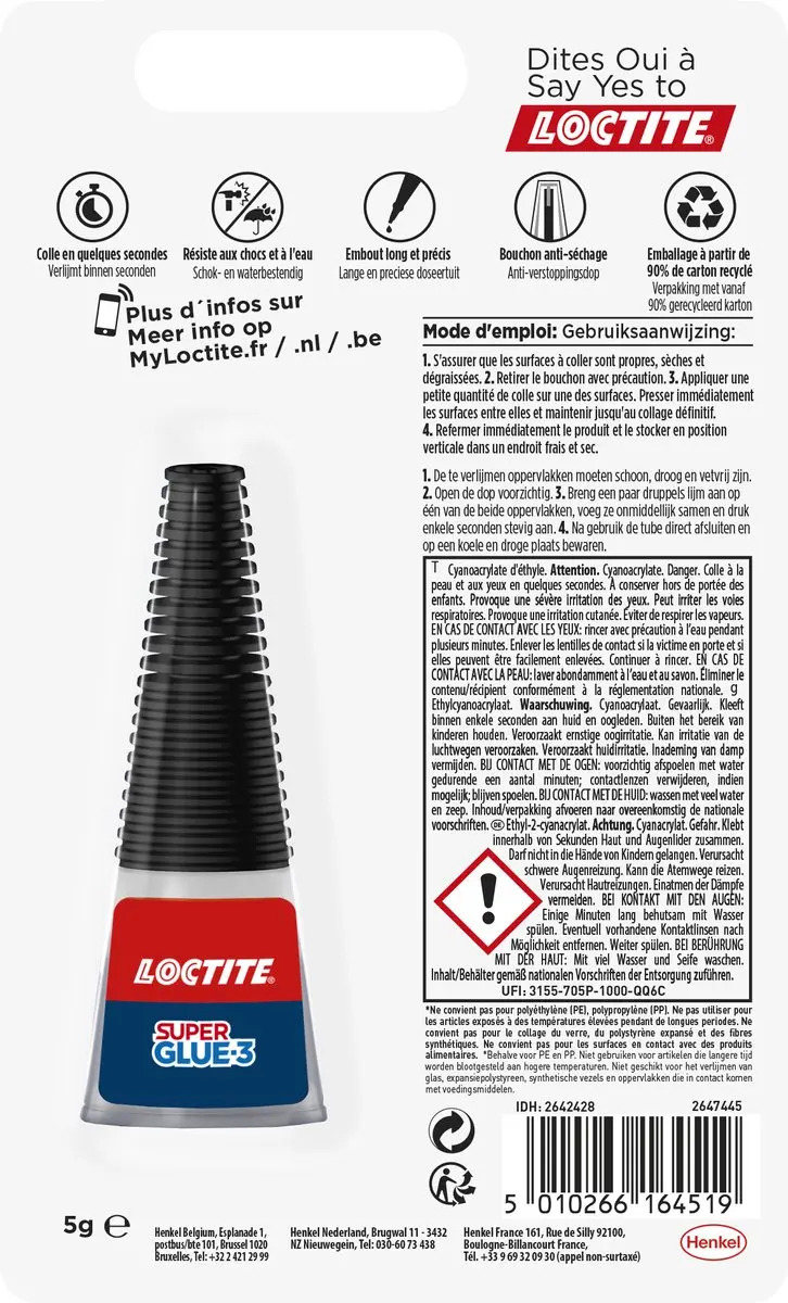 Loctite Super Glue Precision 5g - afbeelding 2 van 6