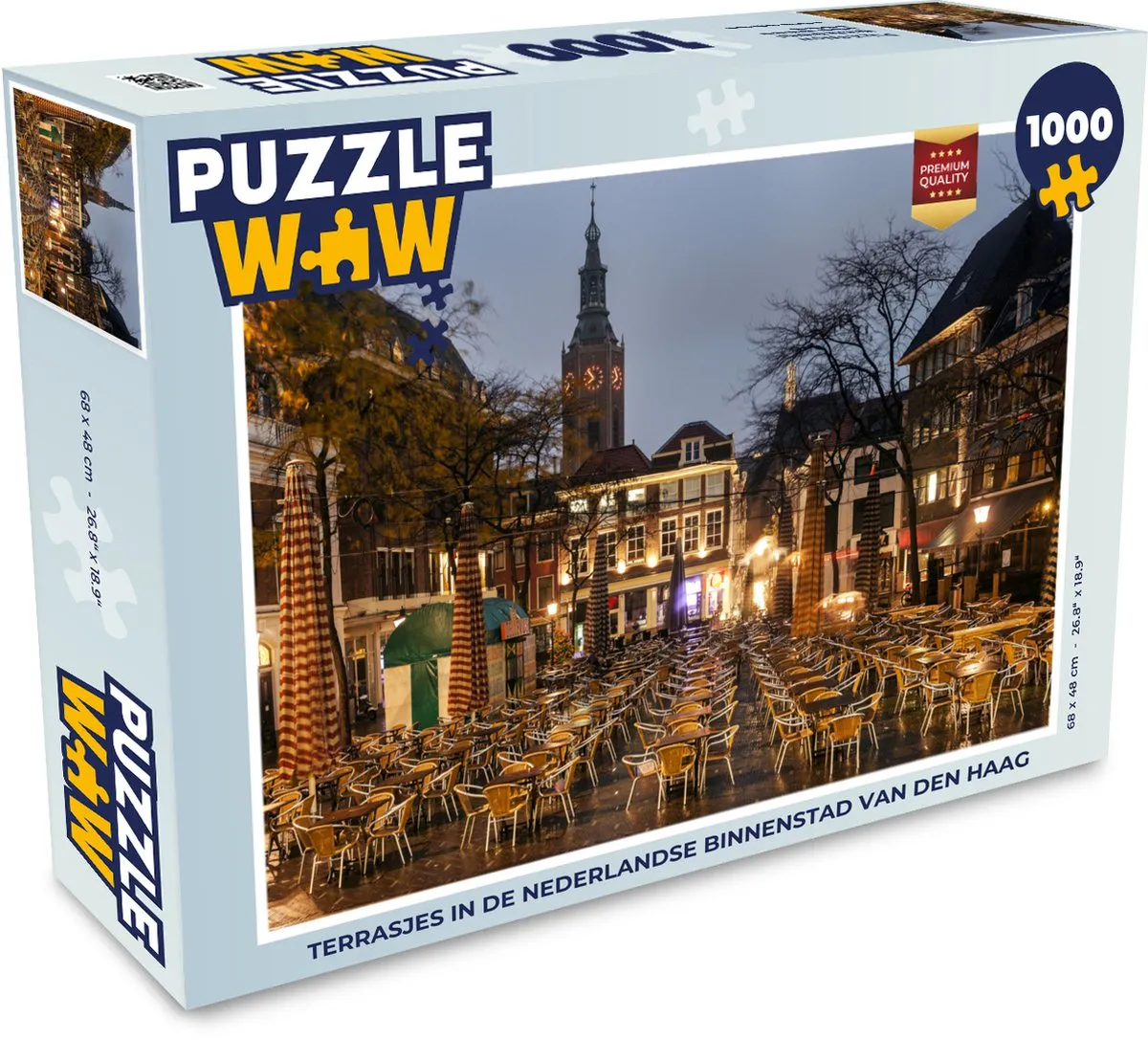 PuzzleWow Den Haag Terras Café Legpuzzel 1000 Stuks