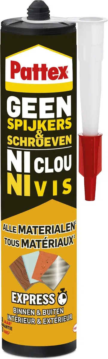 Pattex Montagekit Sneldrogend Wit Express 390g