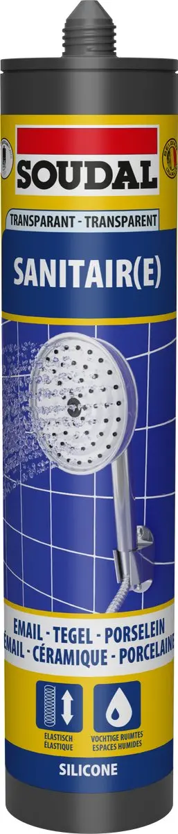 Sanitaire silicone transparant