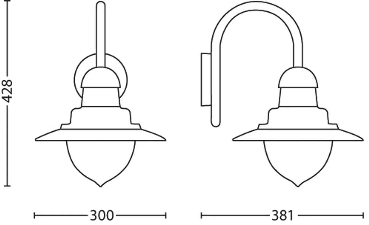 Philips Raindrop Buitenwandlamp Grijs
