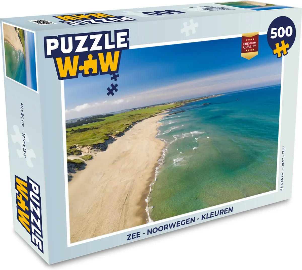 PuzzleWow Zee Noorwegen Legpuzzel 500 Stuks