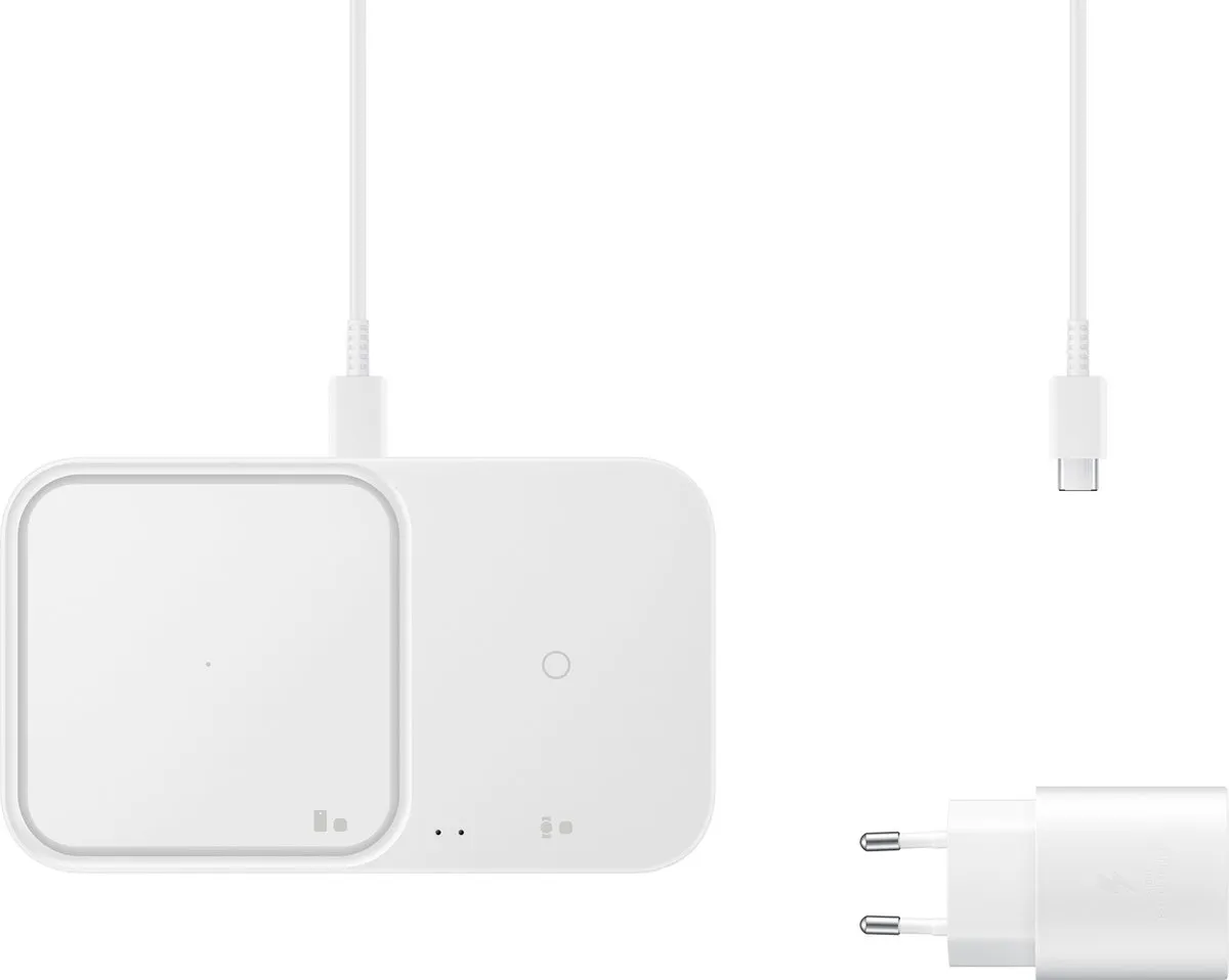 Samsung Wireless Charging Duo EP-P5400BWEGEU - 15W - Wit