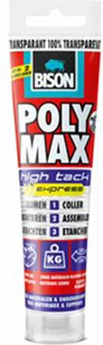 Bison Polymax High Tack Express Transparant 115g - afbeelding 3 van 3