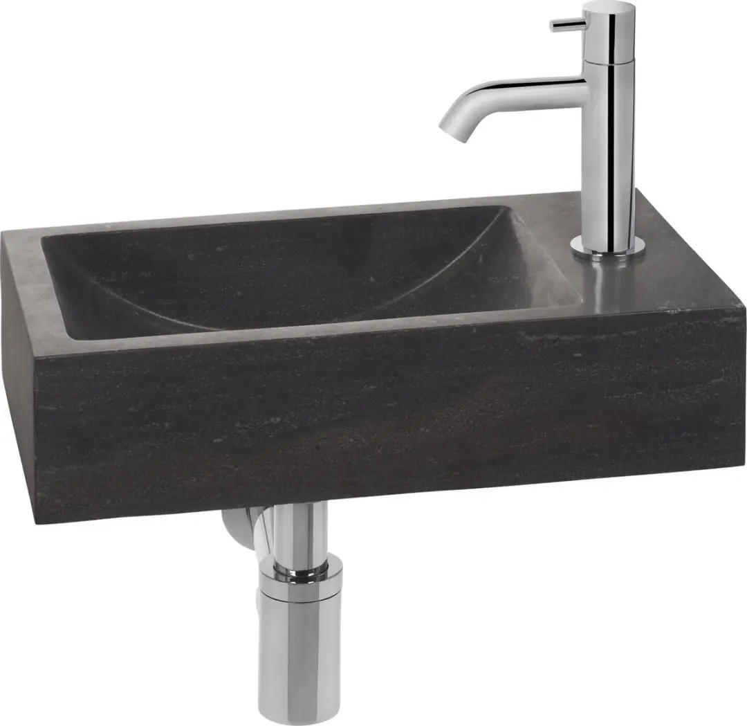 Saqu Nature Collection Fonteinset 1 Kraangat - Chromen Kraan - afbeelding 4 van 6