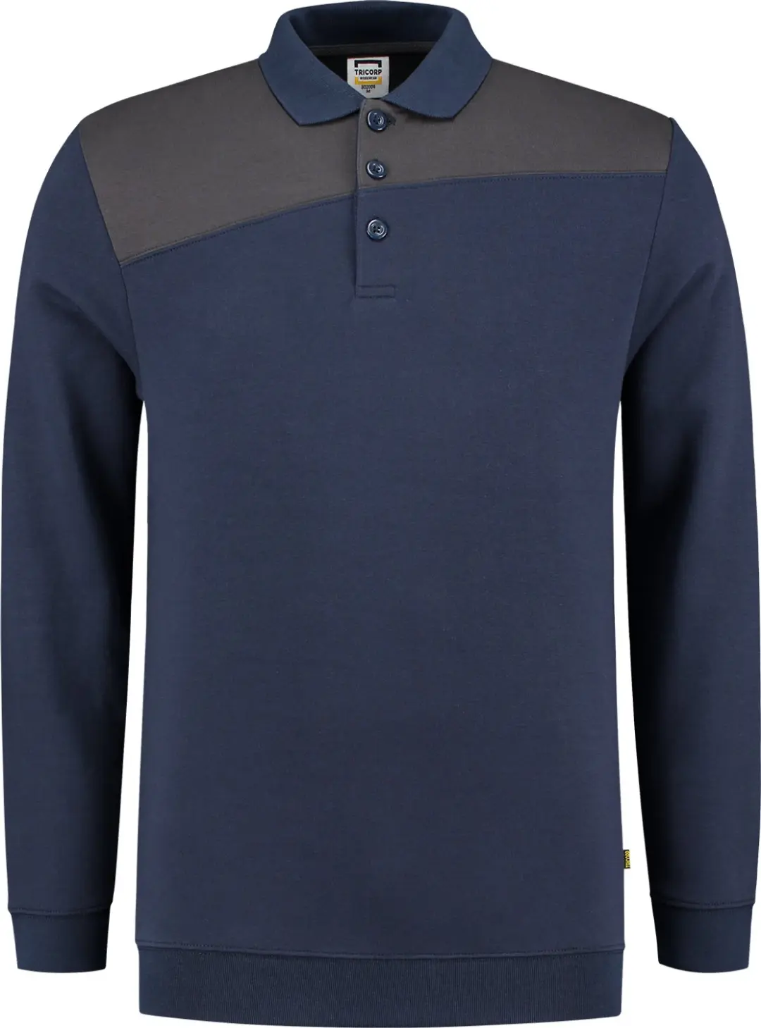 Tricorp 302004 Polosweater Bicolor - Zwart/Geel - M - afbeelding 5 van 6