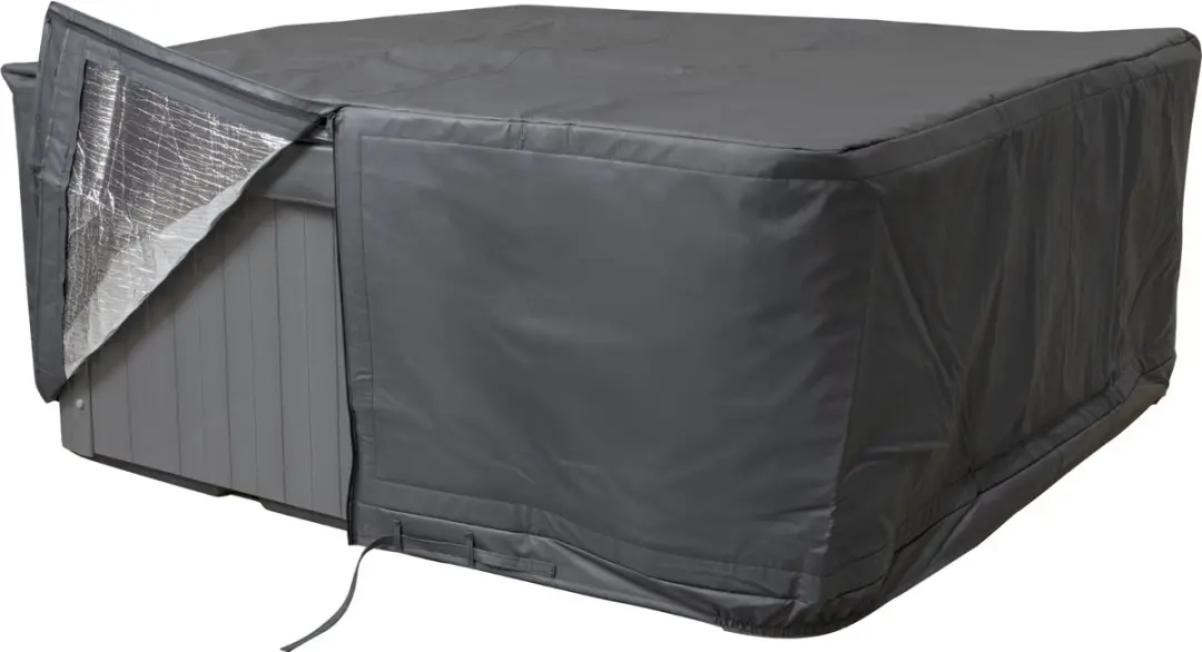 W'eau Spa Isolerende Beschermhoes 230x230cm - Donkergrijs - afbeelding 4 van 6