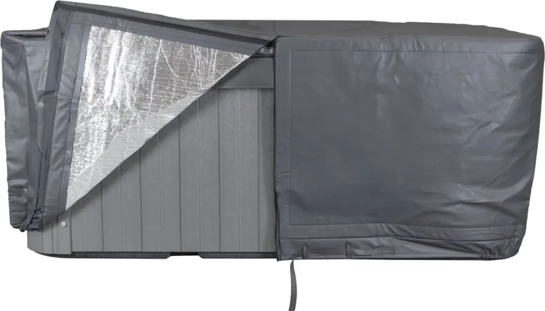 W'eau Spa Isolerende Beschermhoes 230x230cm - Donkergrijs - afbeelding 3 van 6
