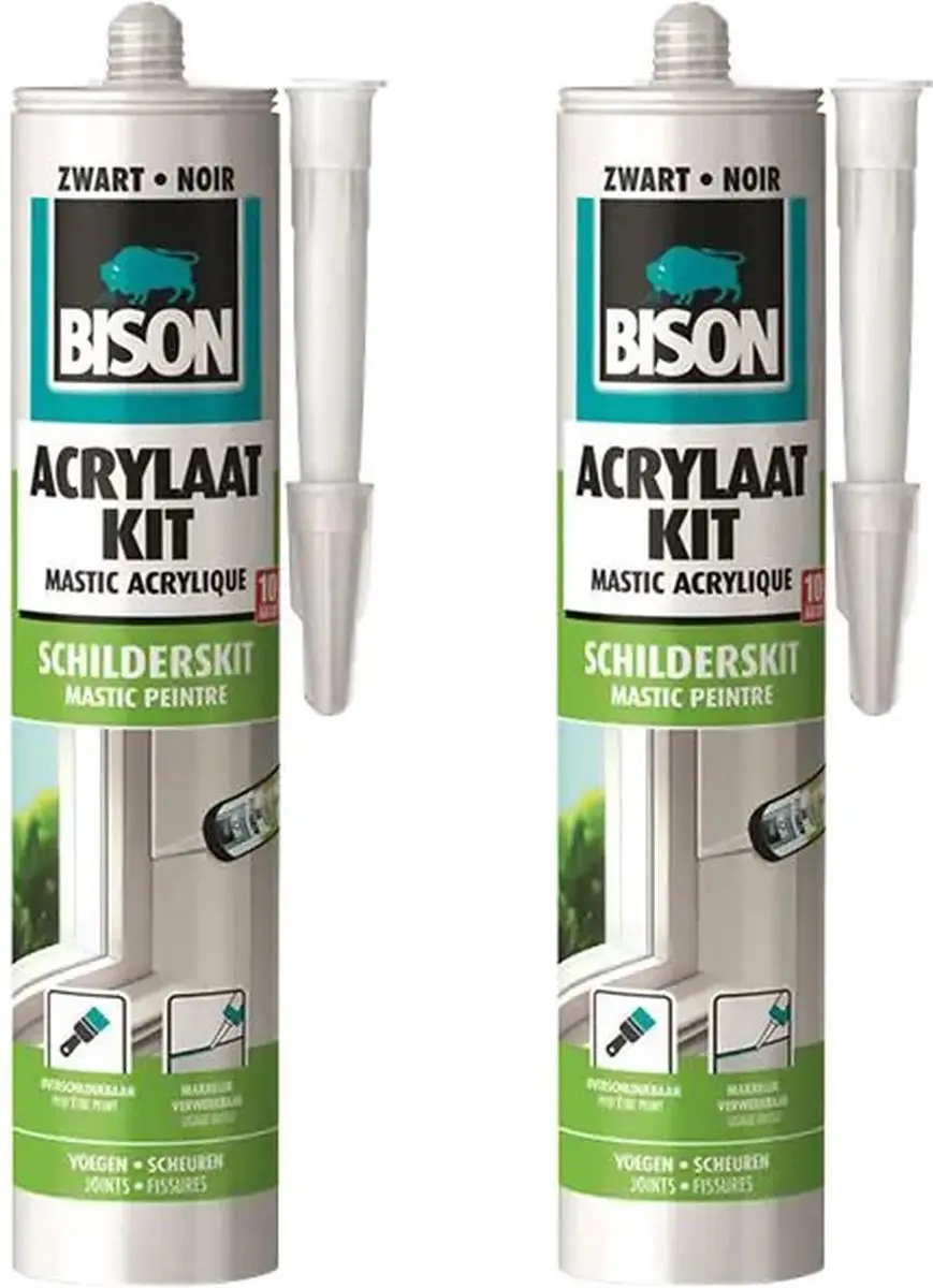 Acrylaatkit-zwart-2 stuks