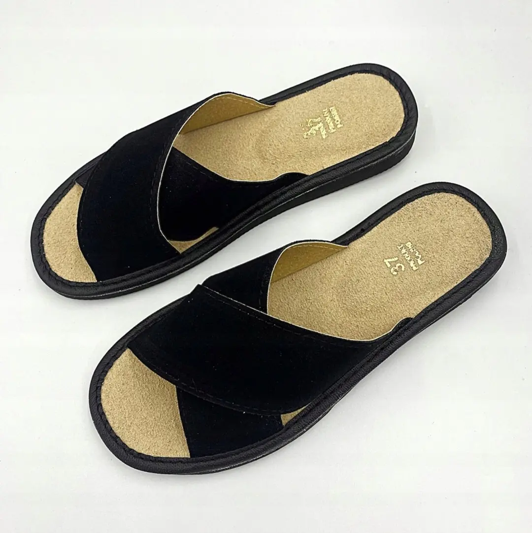 Dames pantoffels Maximus zwart maat 40