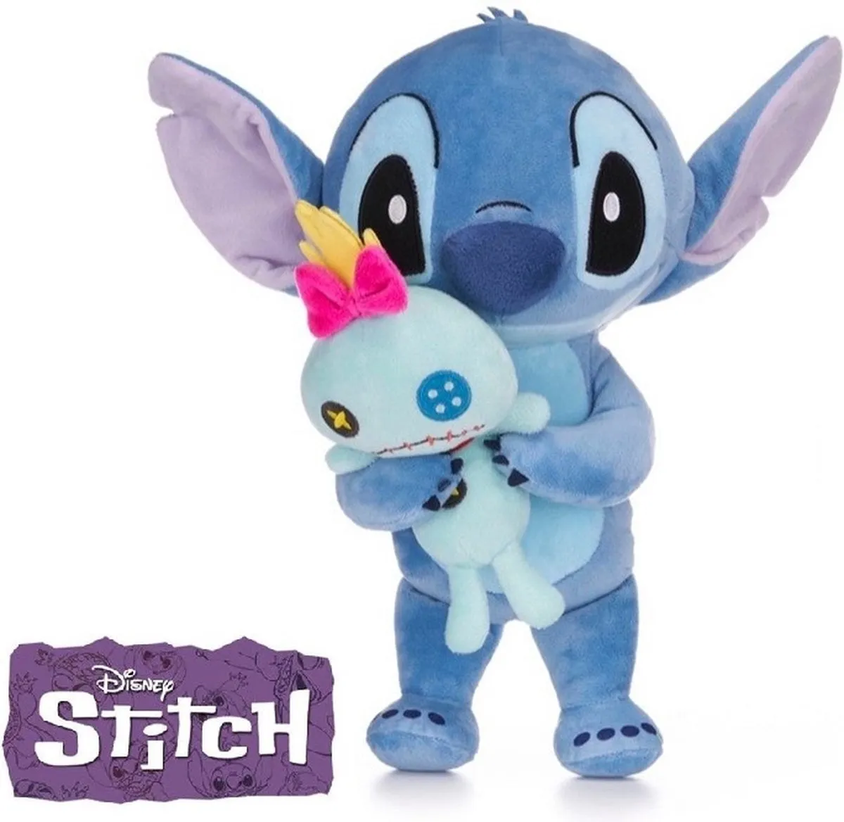Disney Lilo & Stitch Pluche Stitch + Scrump 30cm