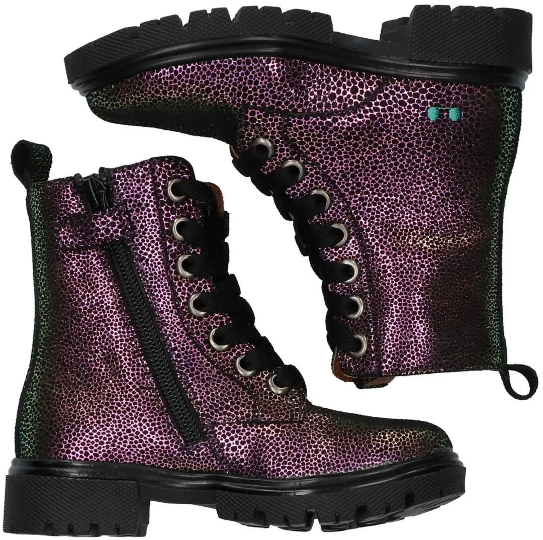 BunniesJR 225884 Meisjes Veterlaarzen - Multicolor - afbeelding 5 van 6